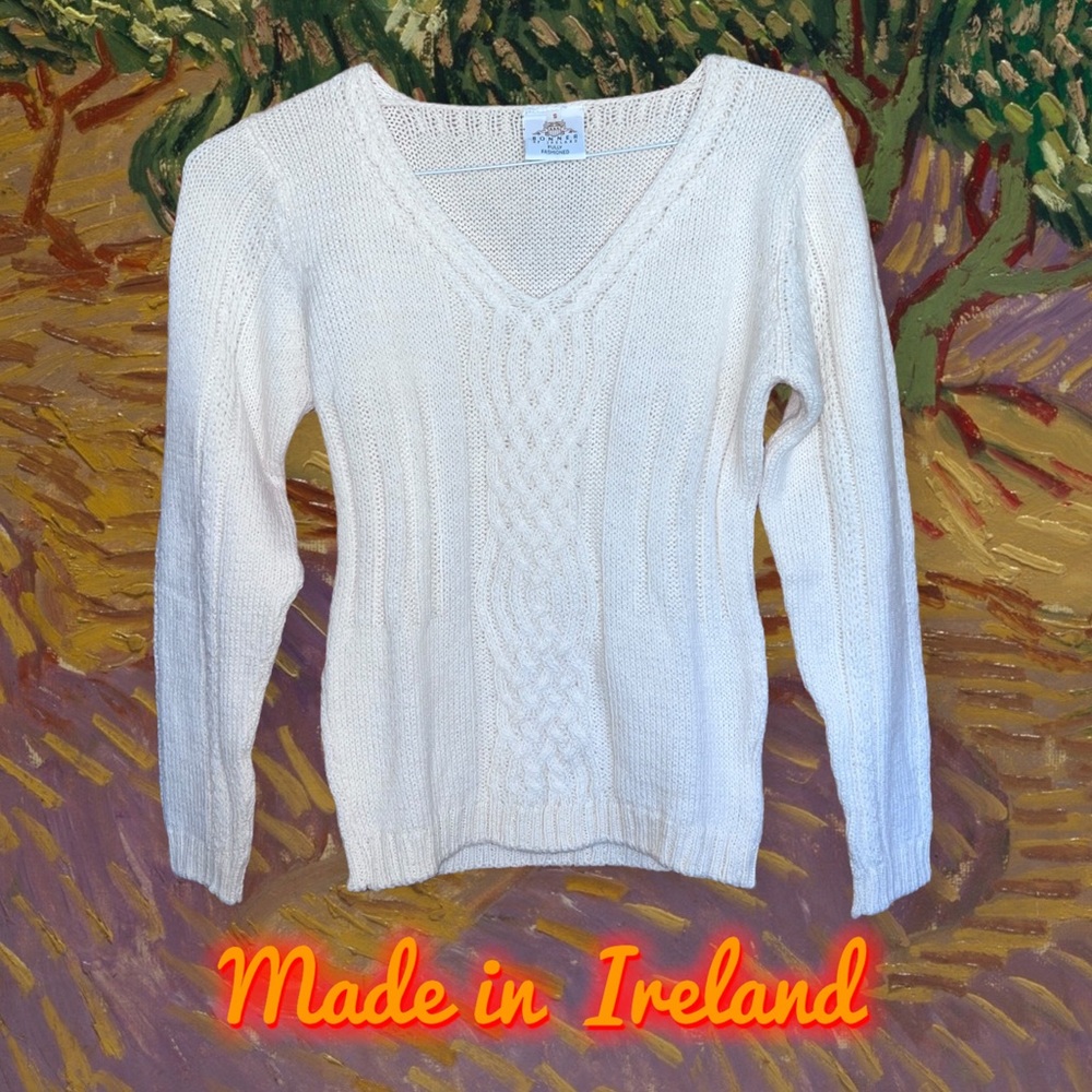 🍀Bonner of Ireland Wool and Alpaca Vintage V-Neck Sweater